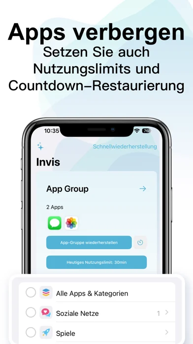 Invis App Screenshot - de